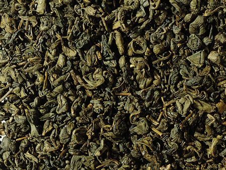 Groene Thee Gunpowder – gerolde theeblaadjes uit Zhejiang, met krachtig aroma en geschikt voor muntthee.
