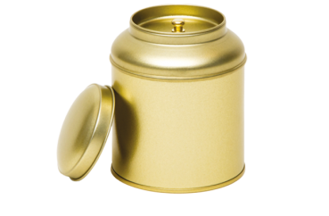 Theeblik goud met aroma deksel